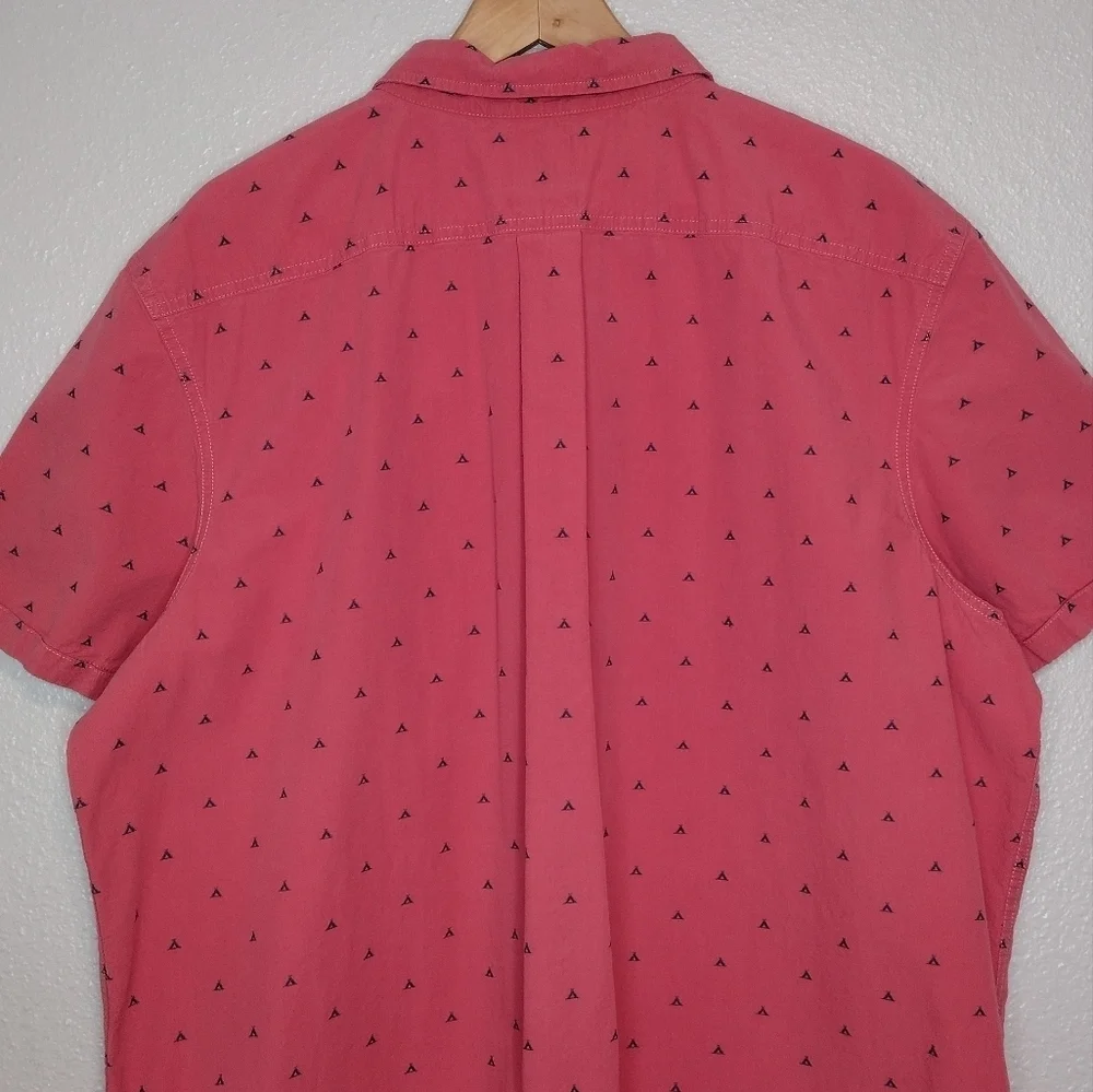 The North Face Cotton Raspberry Teepee Print Casual Button Down Shirt Sz XXL - Picture 5 of 14